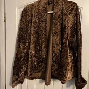 Connected Apparel Brown Teddy Jacket